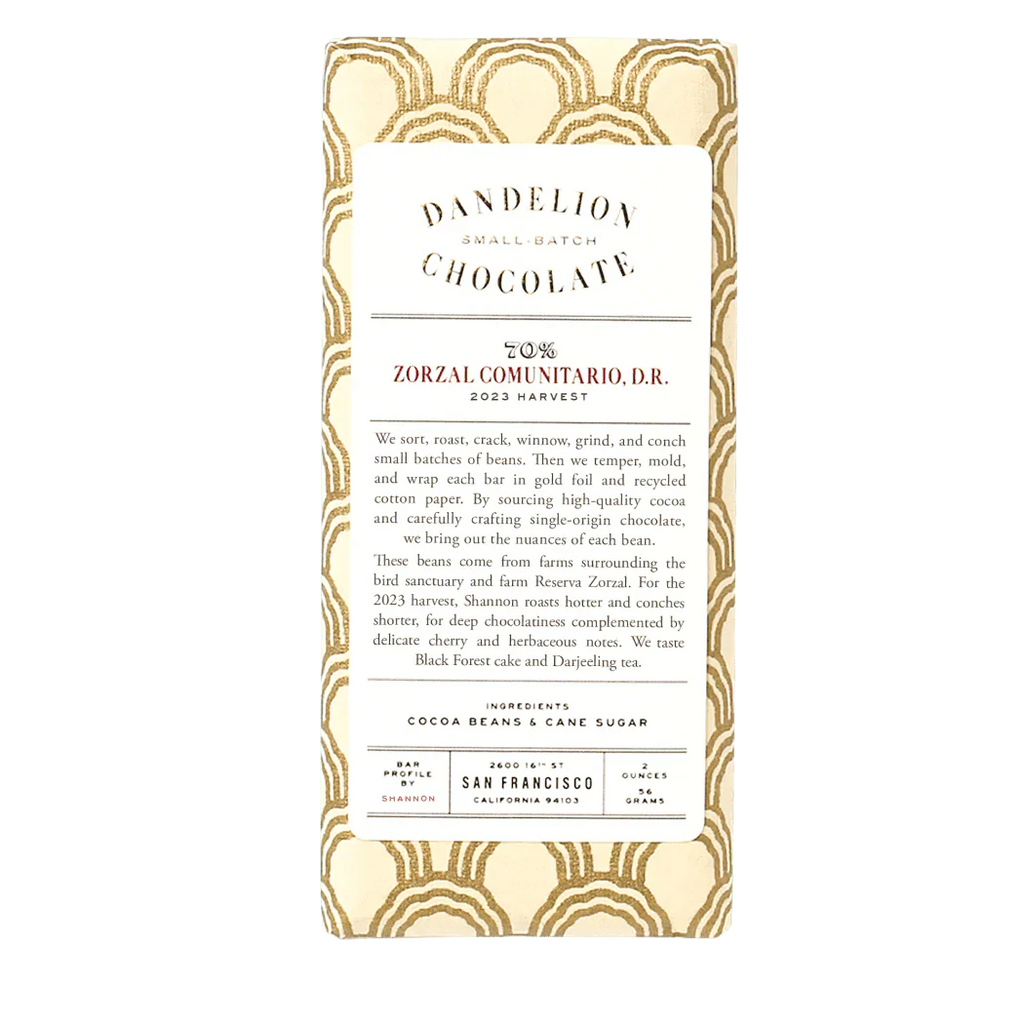 Dandelion Chocolate Zorzal Comunitario 1
