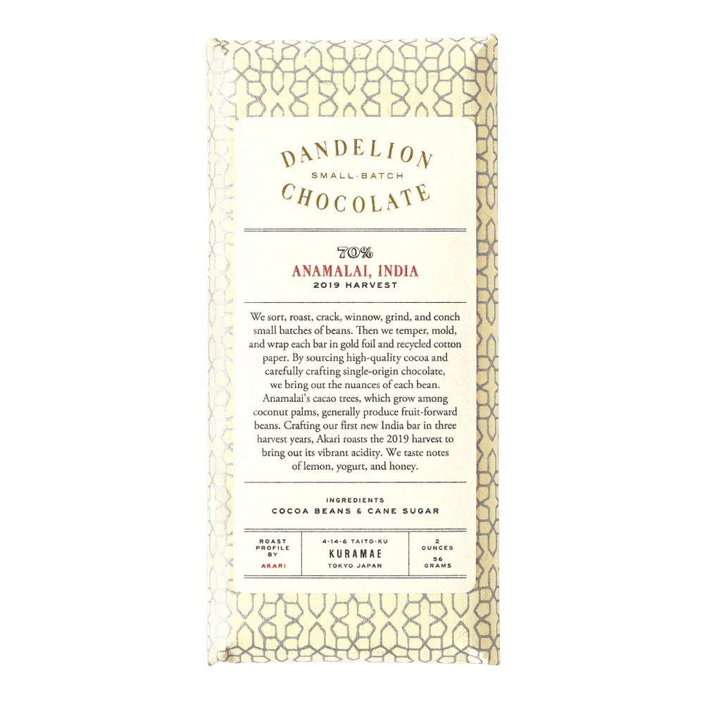Dandelion Chocolate Anamalai