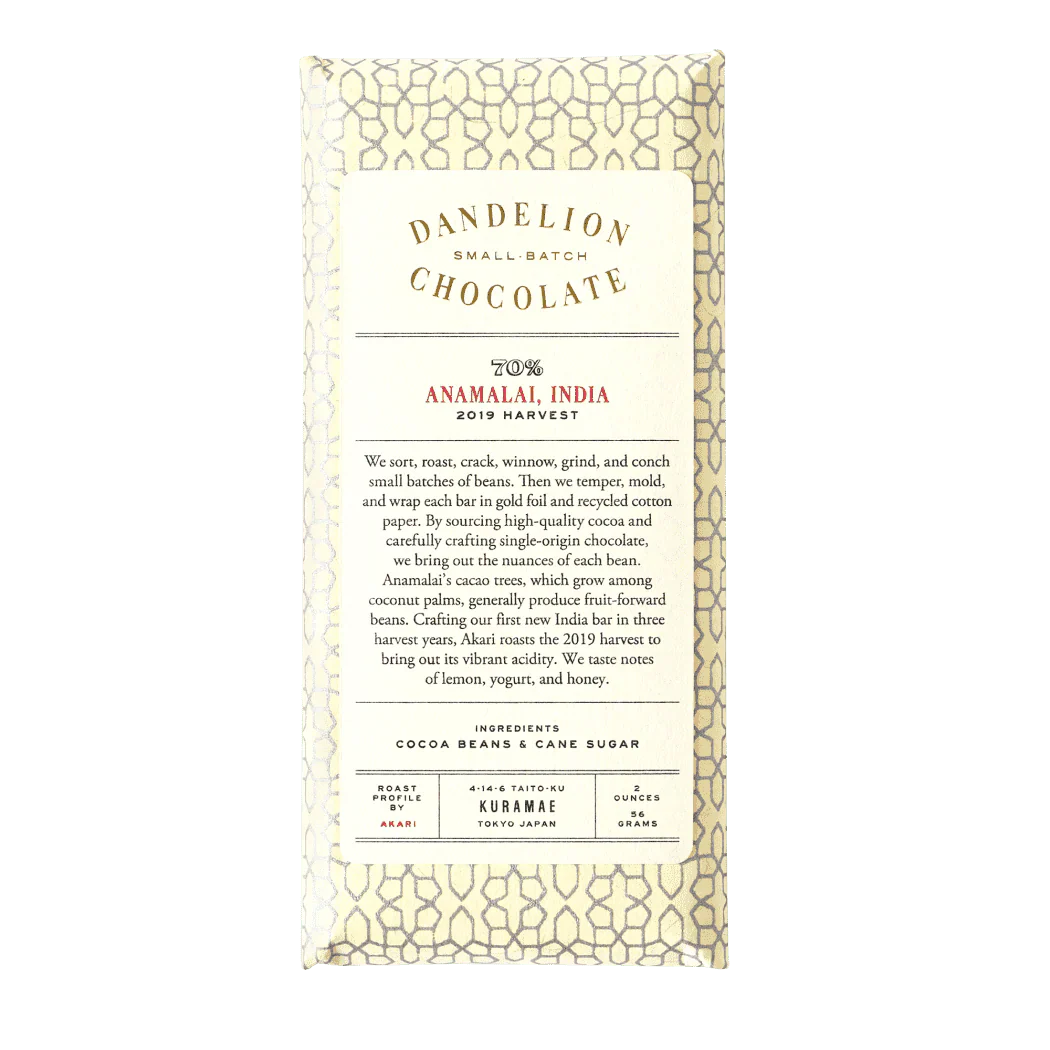 Dandelion Chocolate Anamalai