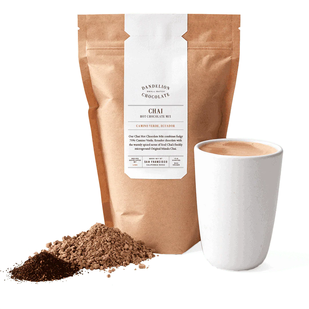 Dandelion Chocolate Chai Hot Chocolate Mix - Large