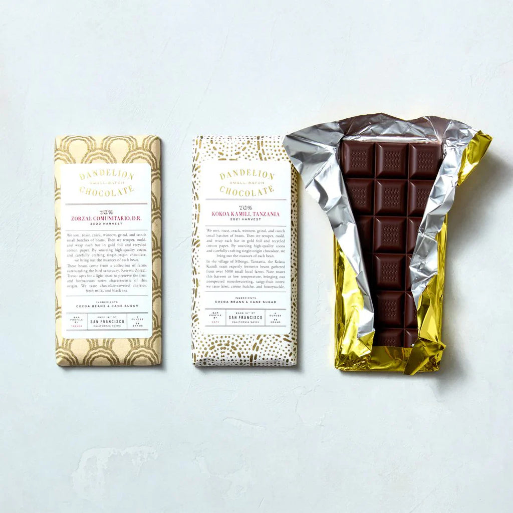 Dandelion Chocolate 70% Three‑Bar Gift Set