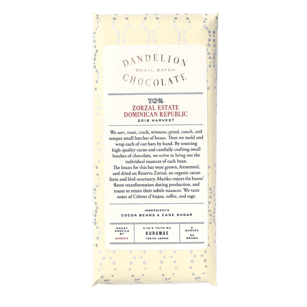 Dandelion Chocolate Zorzal Estate