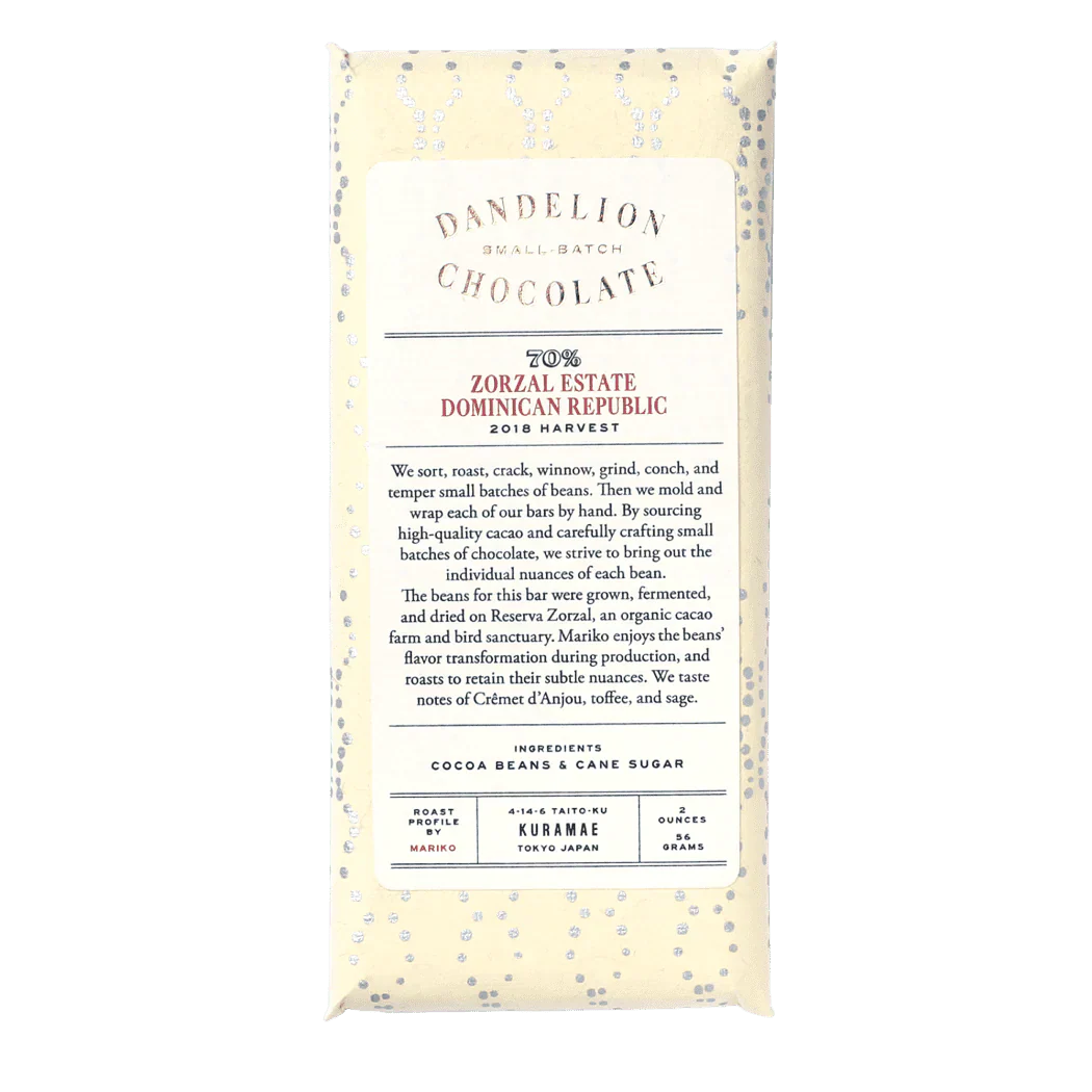Dandelion Chocolate Zorzal Estate
