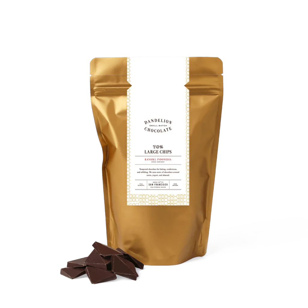 Dandelion Chocolate 70% Large Chips