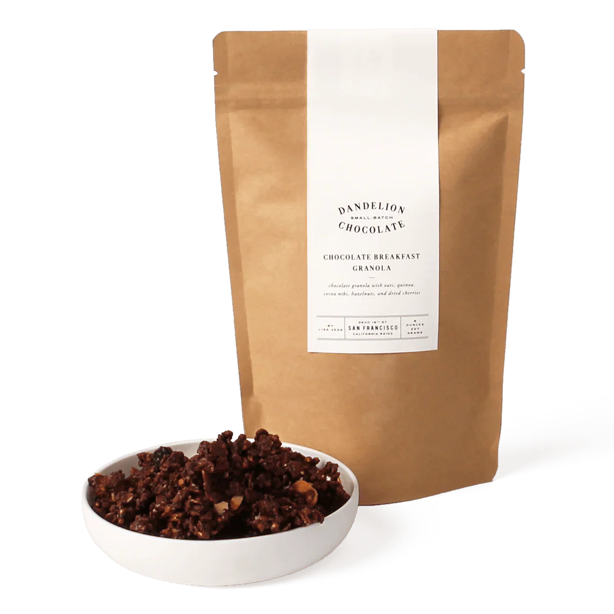 Dandelion Chocolate Chocolate Breakfast Granola