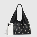 Mermaid Way Dark Orbit Leather Rivet Shoulder Bag