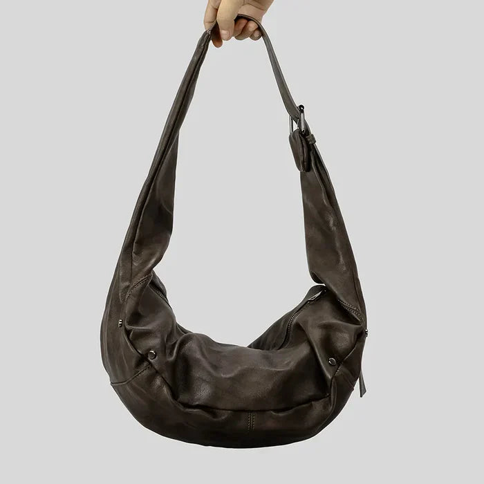 *Dark Rebel Leather Shoulder Bag