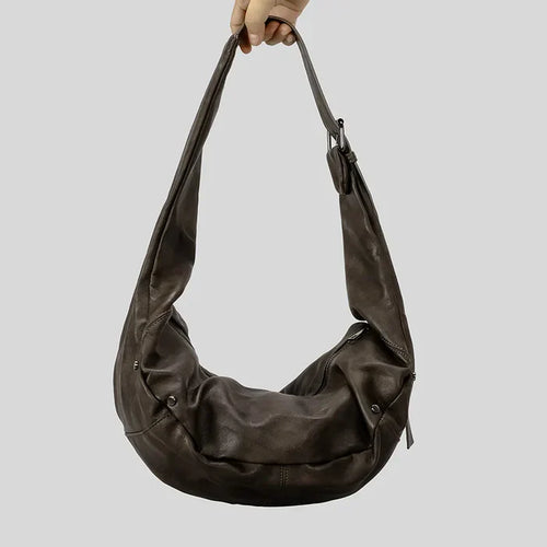 *Dark Rebel Leather Shoulder Bag