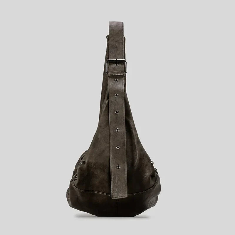 Mermaid Way Dark Rebel Leather Shoulder Bag