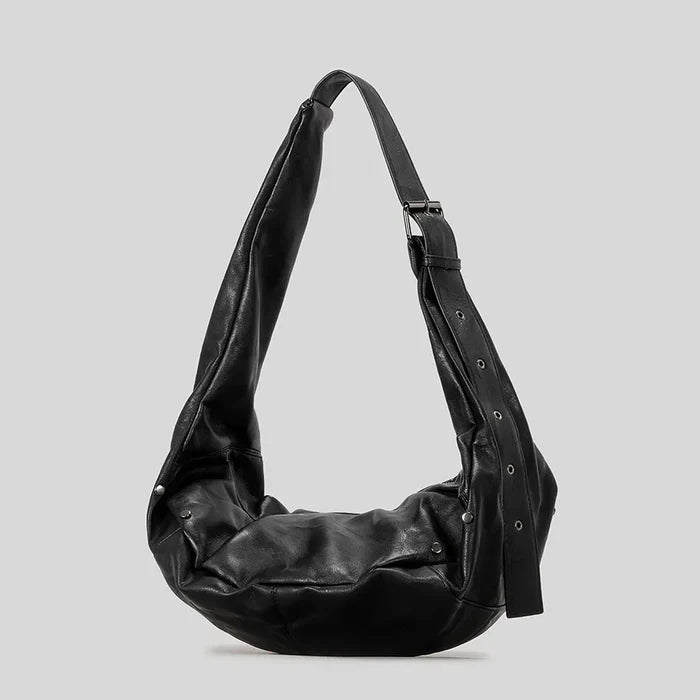 *Dark Rebel Leather Shoulder Bag