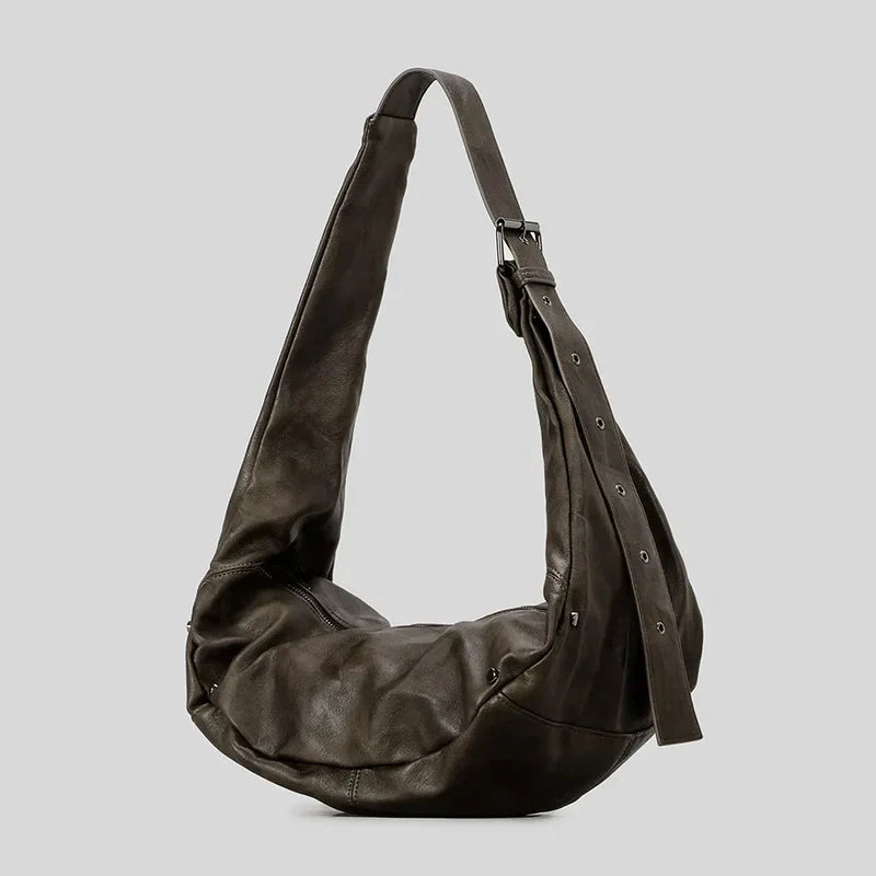 Mermaid Way Dark Rebel Leather Shoulder Bag