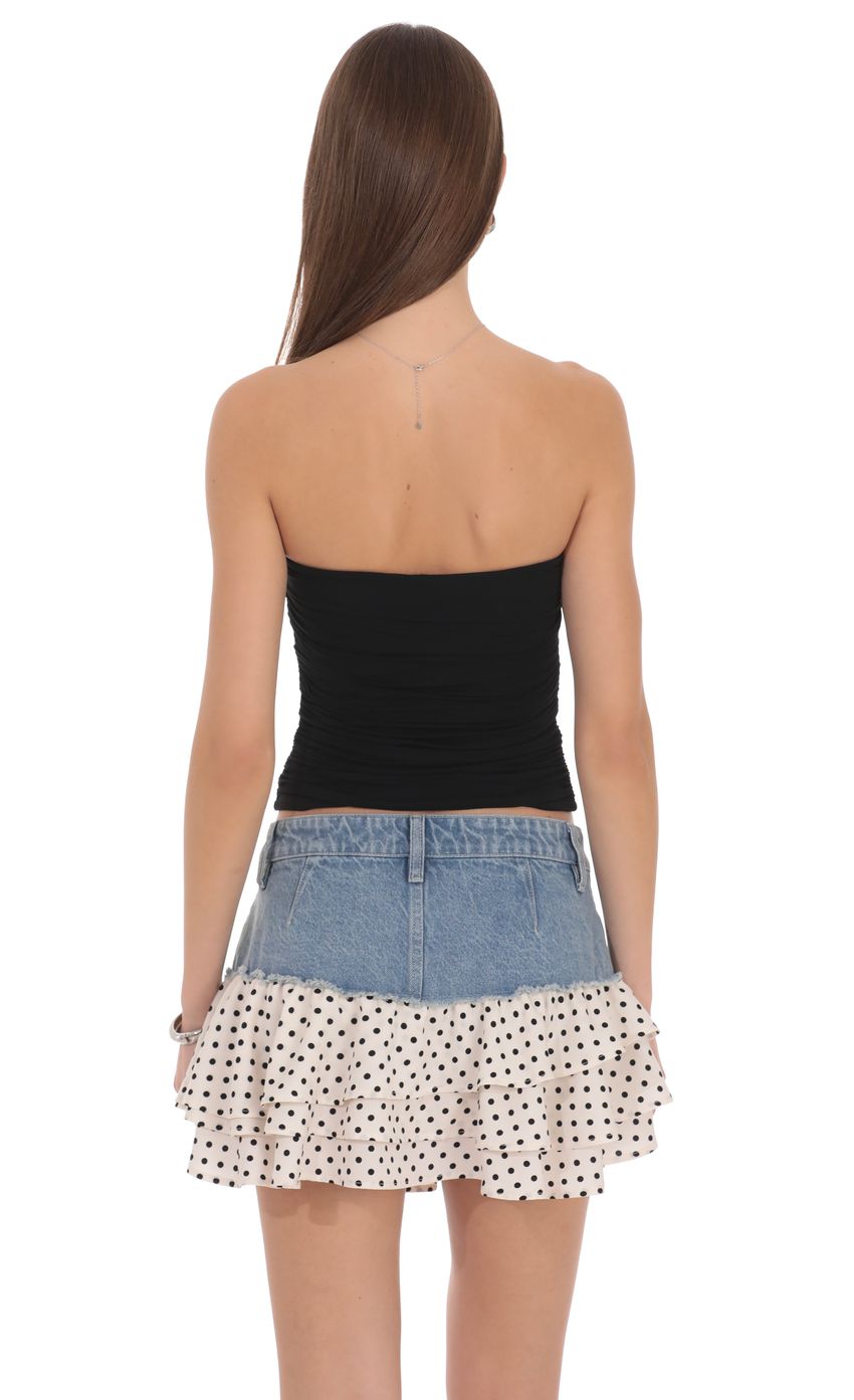 Lucy In The Sky Marietta Tiered Mini Skirt