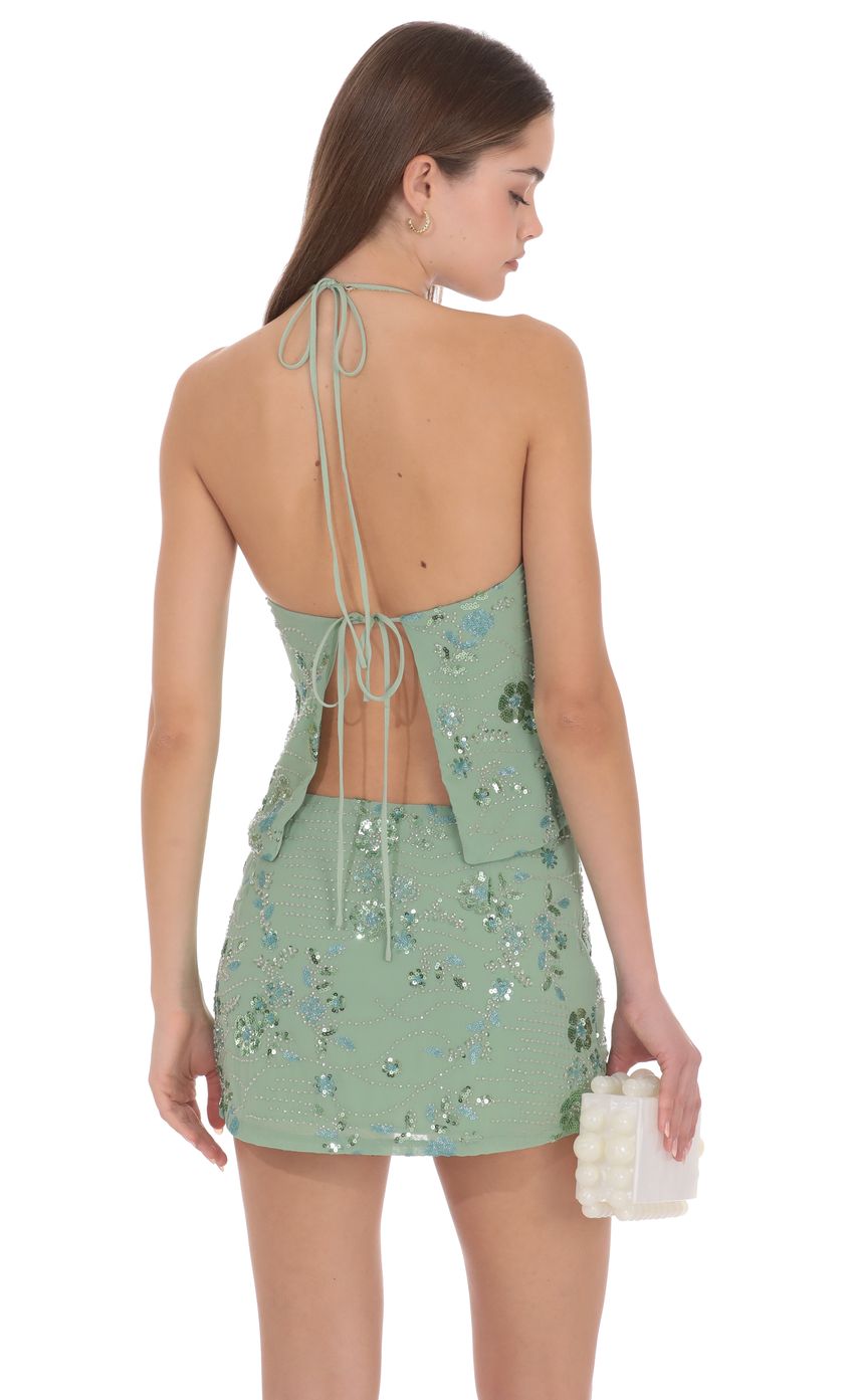 Lucy In The Sky Mireya Embellished Halter Top