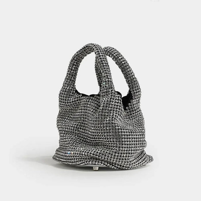 *Diamond Flirt Rhinestone Sparkle Bucket Bag