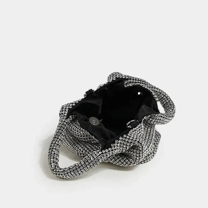 *Diamond Flirt Rhinestone Sparkle Bucket Bag