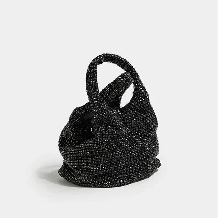 *Diamond Flirt Rhinestone Sparkle Bucket Bag