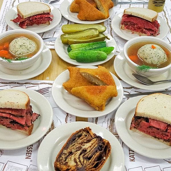 Katz's Delicatessen Complete 3-Course Dinner for 4