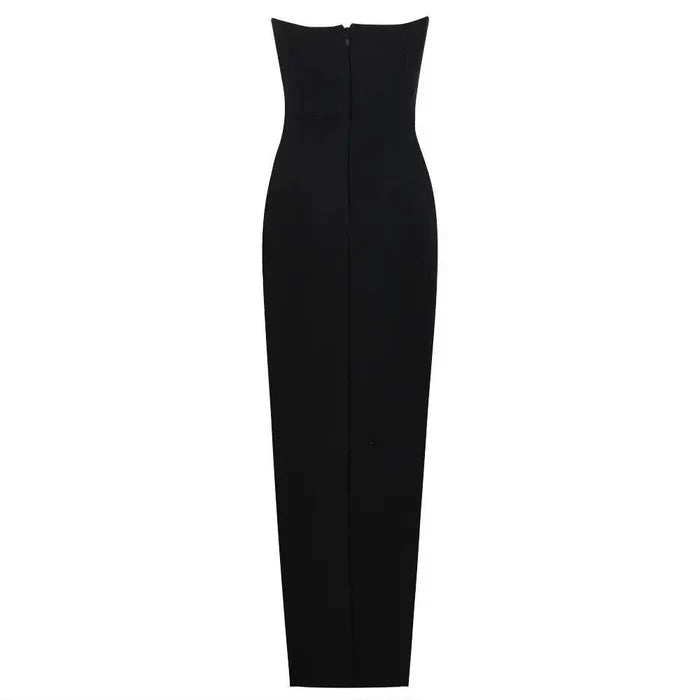 *Dolled Up Crystal Rose Embroidered Maxi Dress