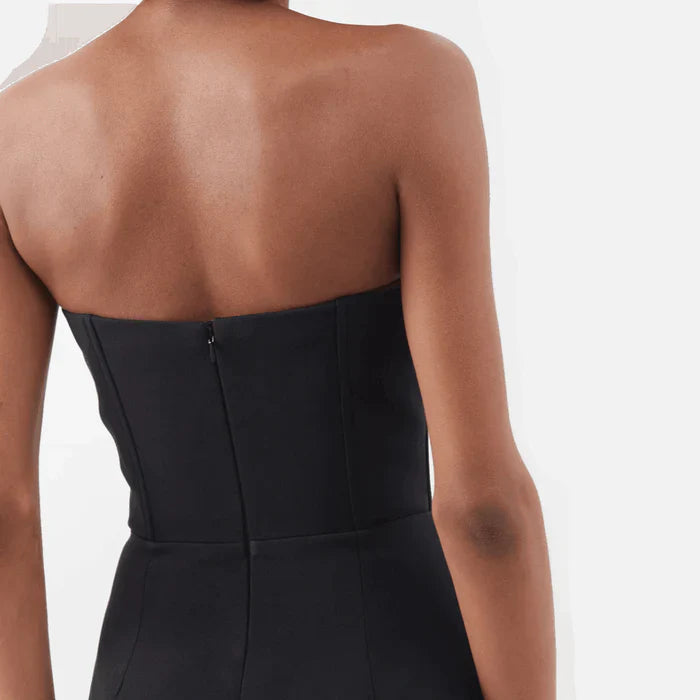 *Dolled Up Crystal Rose Embroidered Maxi Dress