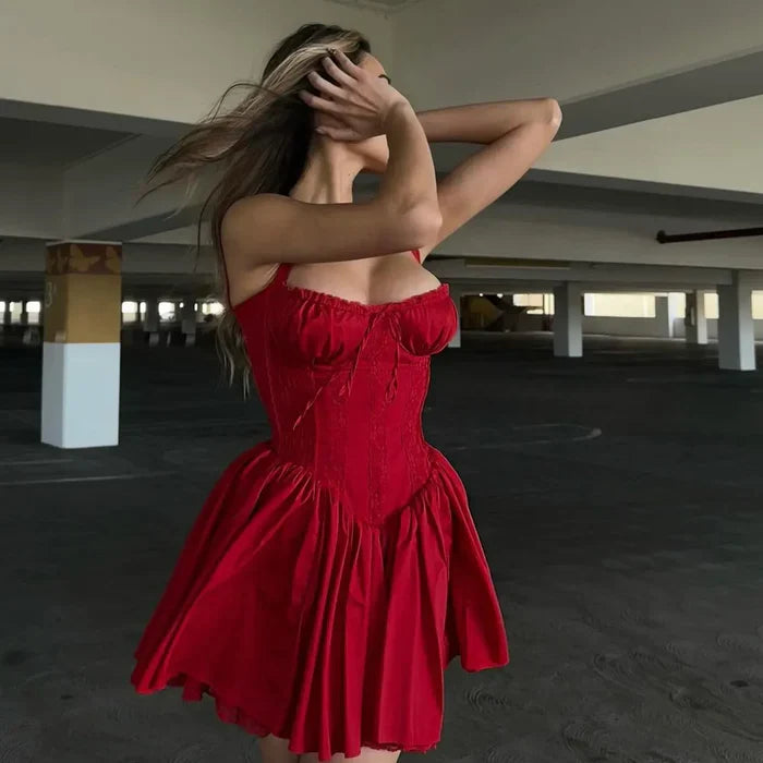 *Dream Girl Corset Mini Dress