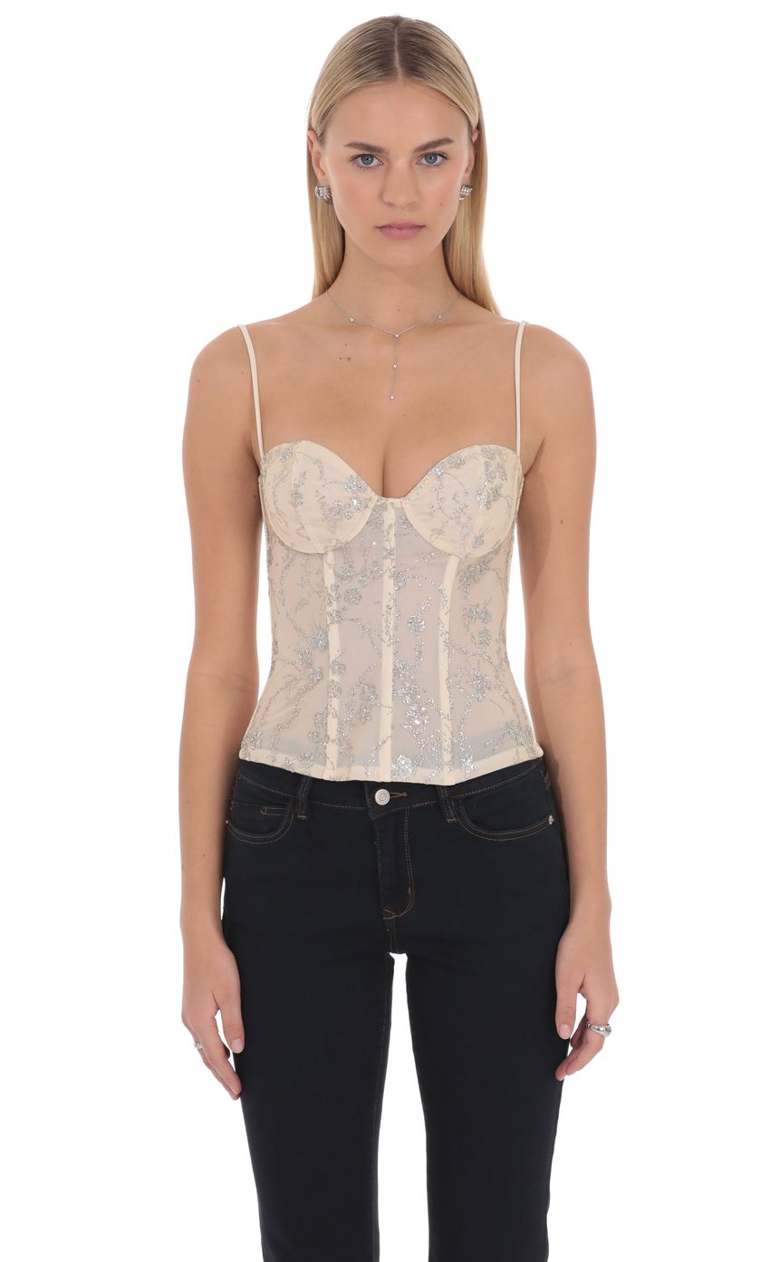 Lucy In The Sky Solviera Embellished Corset Top