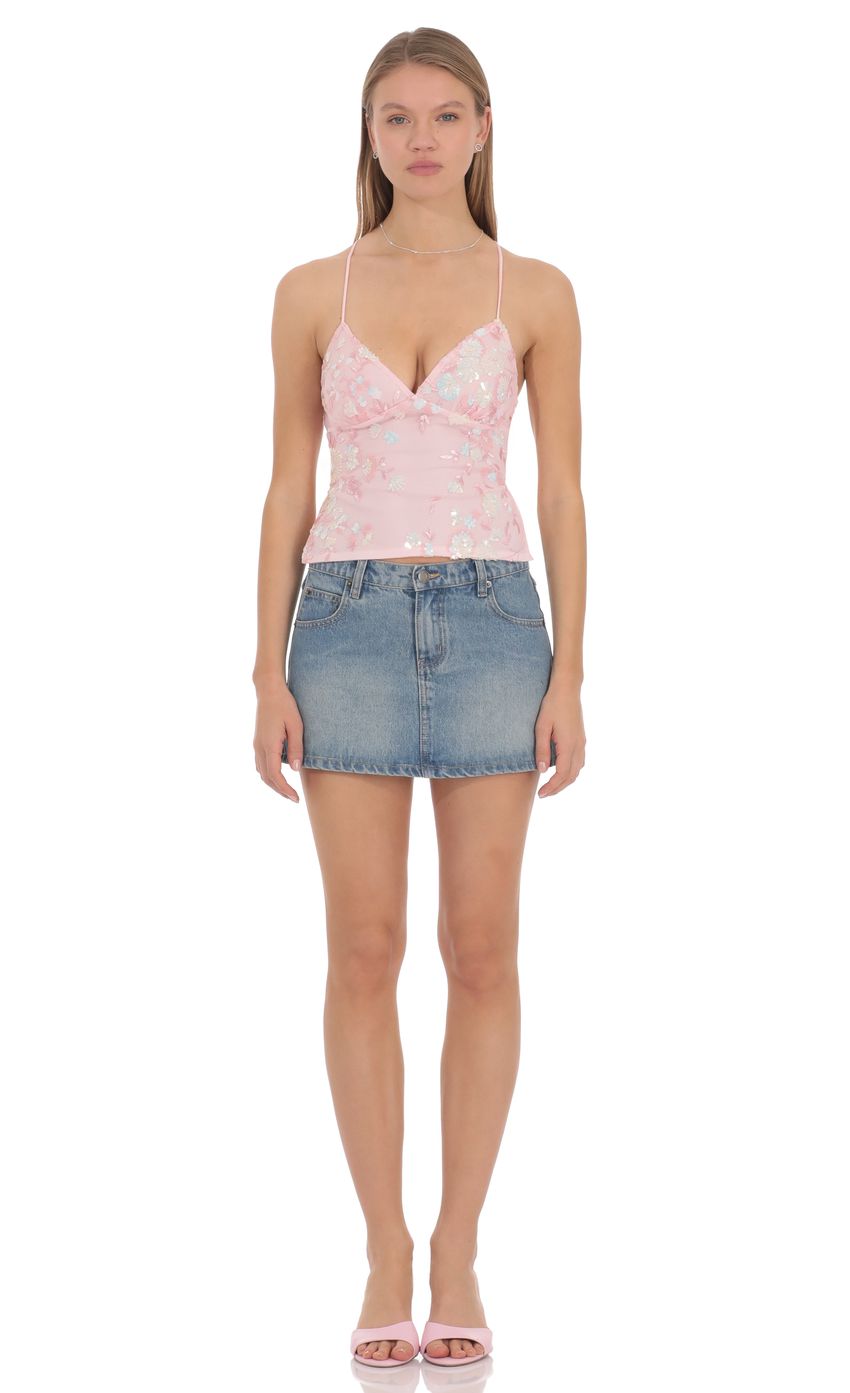 Lucy In The Sky Bianca Sequin Top