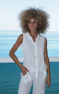 Cotton Natural Women's Bahia Mar Sleeveless Top