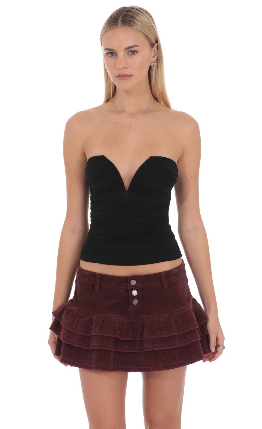 Lucy In The Sky Maribel Tiered Mini Skirt