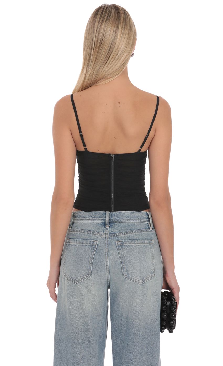 Lucy In The Sky Avelyn Mesh Corset Top