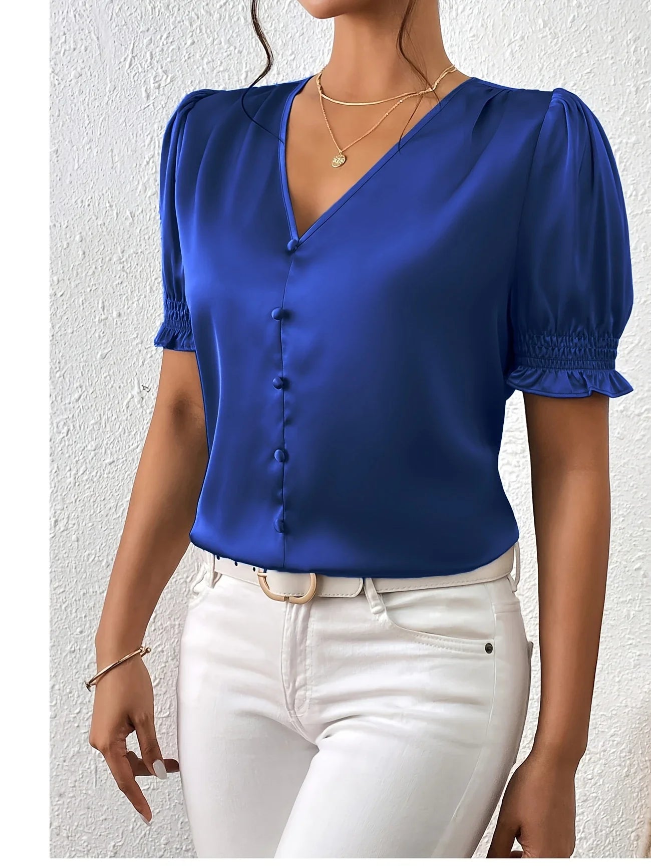 Nabalu Ari | Women’s Puff Sleeve Button Blouse