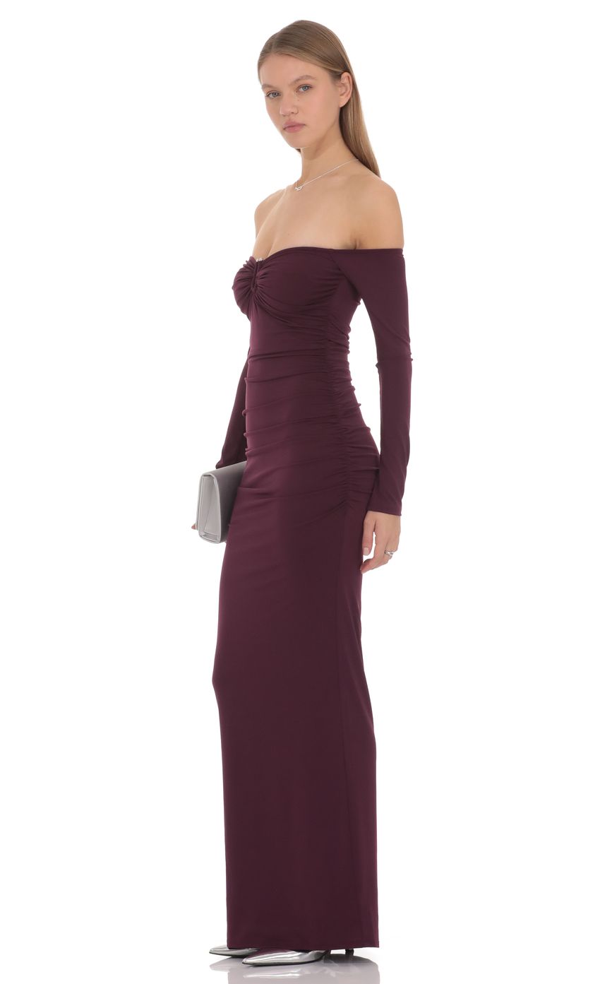 Lucy In The Sky Eleanor Off-Shoulder Maxi Dress