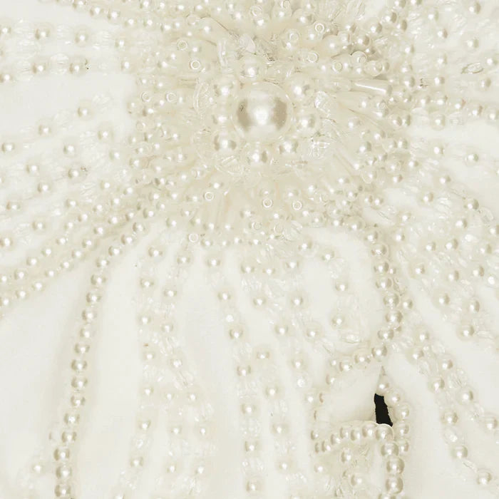 *French Kiss One Shoulder Flower Applique Midi Dress