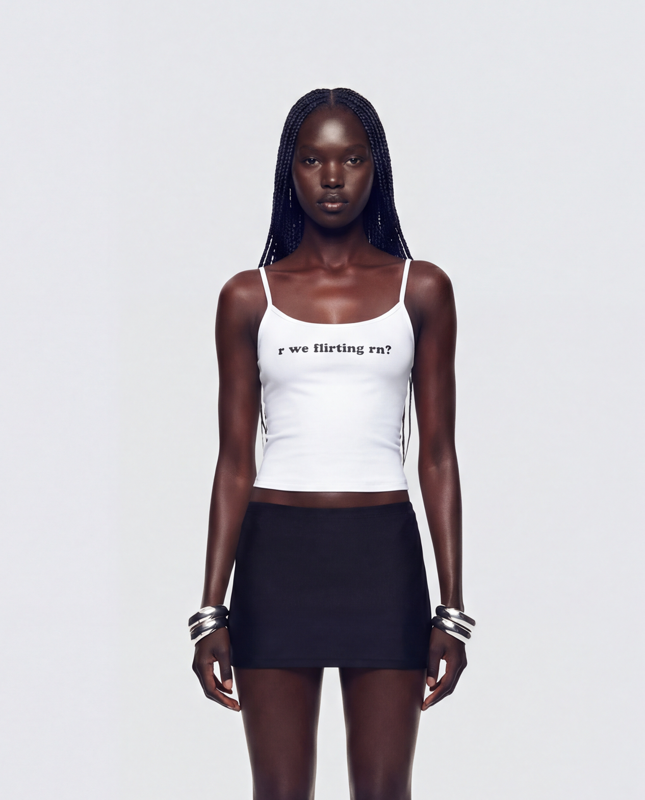 Finesse Callie Slogan Jersey Cami Top