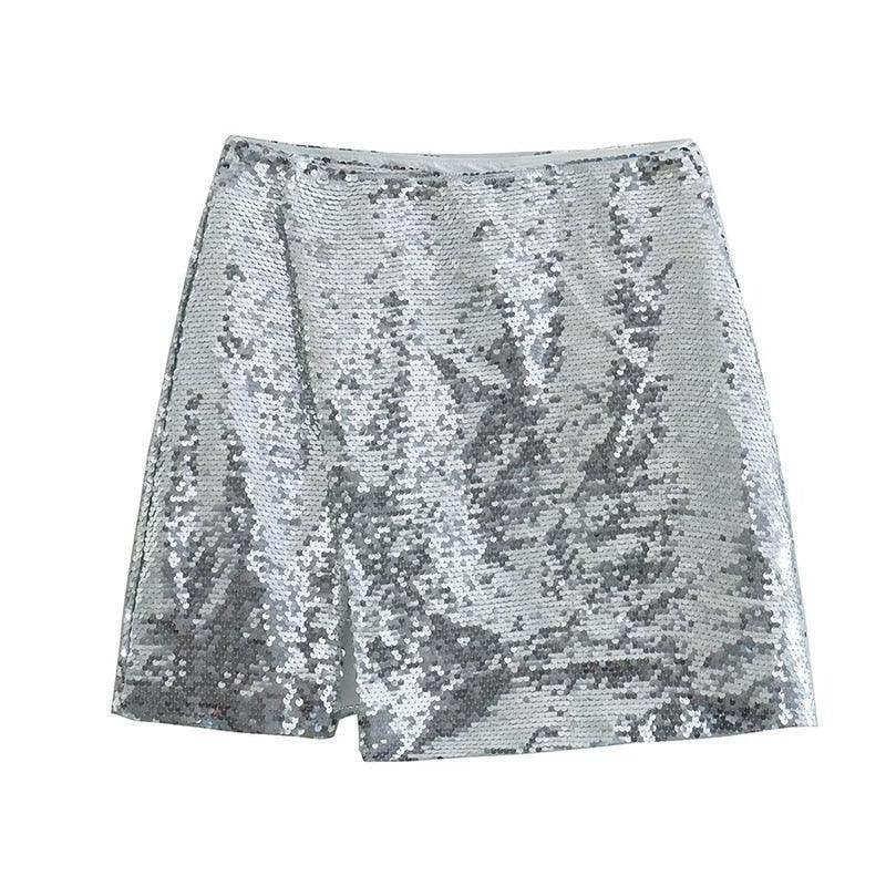 Mermaid Way Glitter Bling Sequin Mini Skirt