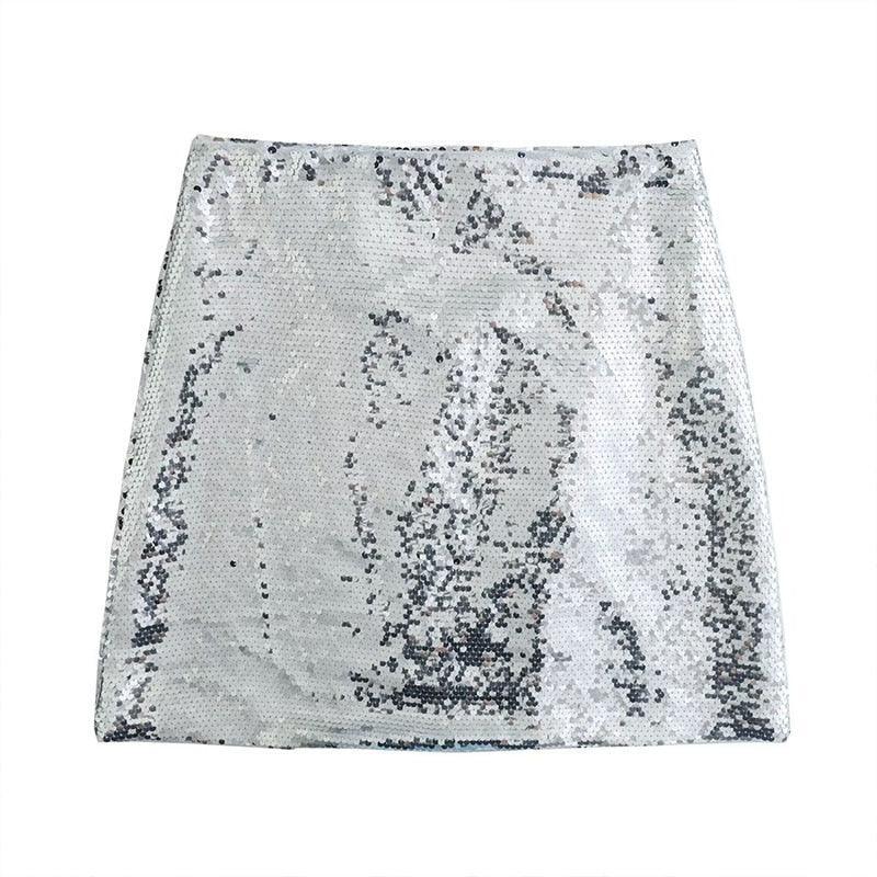 Mermaid Way Glitter Bling Sequin Mini Skirt