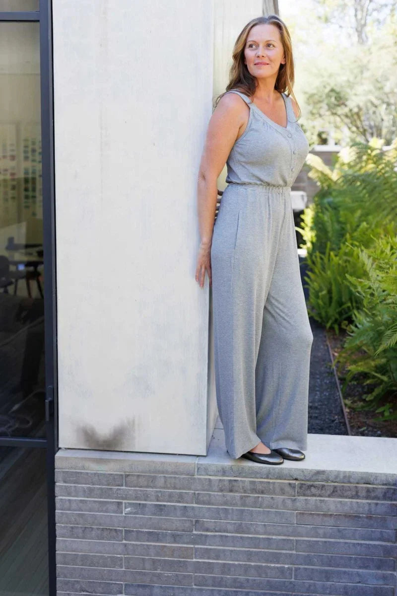 Simple Wishes Grace Ribbed Nursing Jumpsuit