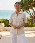 Cotton Natural Women's Kenya Beige Shirt