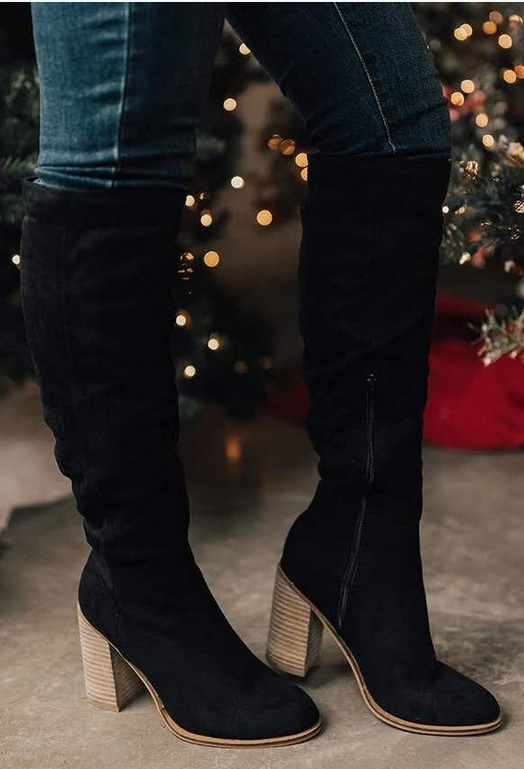 Harper & Lane Eliana - Suede Knee Boots