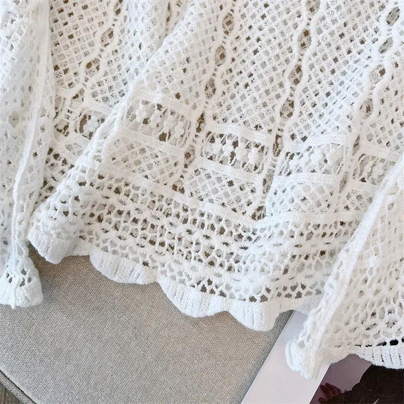 Nabalu Myrelle | Women’s Crochet Lace Bell Sleeve Blouse