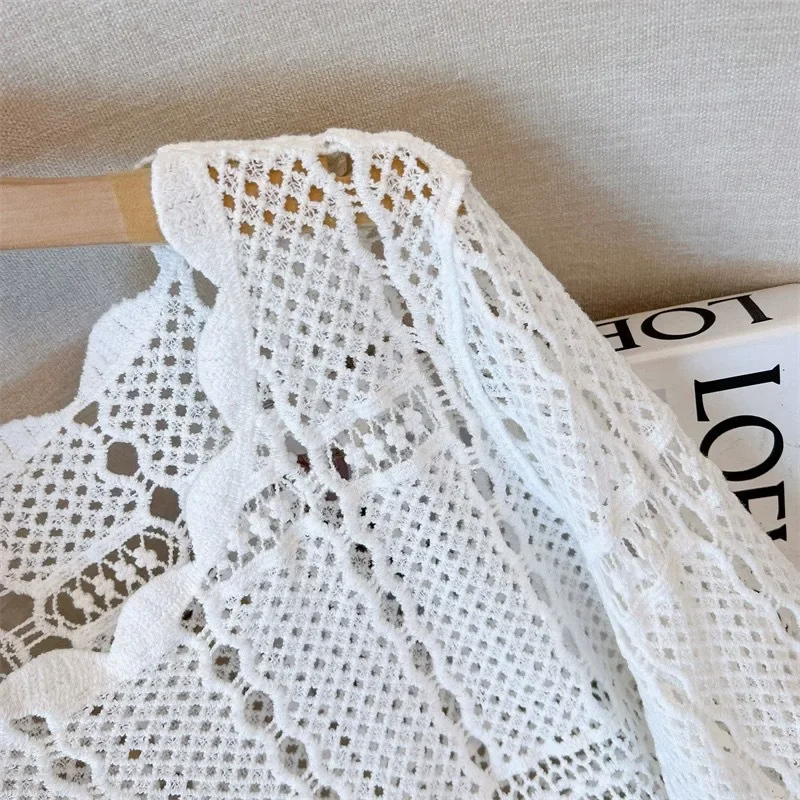 Nabalu Myrelle | Women’s Crochet Lace Bell Sleeve Blouse