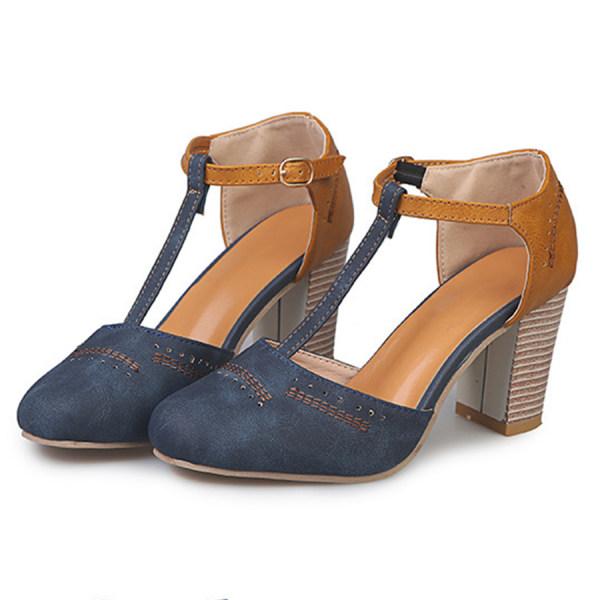 Harper & Lane Colleen - T-Strap Block Heels