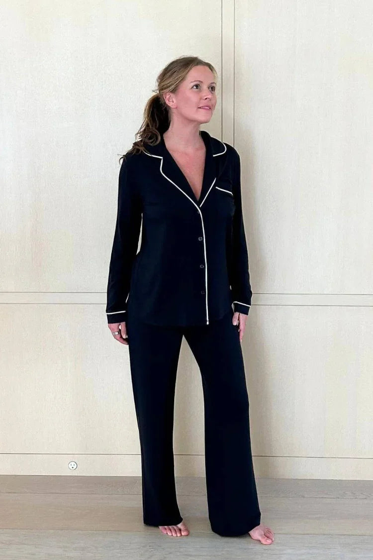 Simple Wishes Juliette Ribbed Long Sleeve Pajama Set