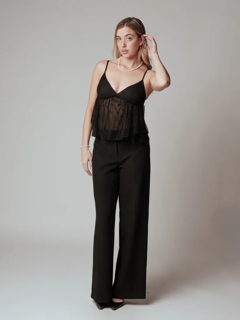 Klassy Mesh Flowy Cami