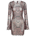 Mermaid Way Laura Leopard Backless Mini Dress
