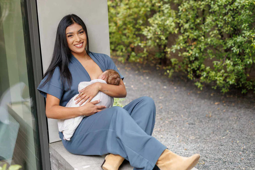 Simple Wishes Mae Fleece Nursing Jumpsuit