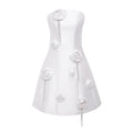 Mermaid Way Main Character Floral Appliques Mini Dress