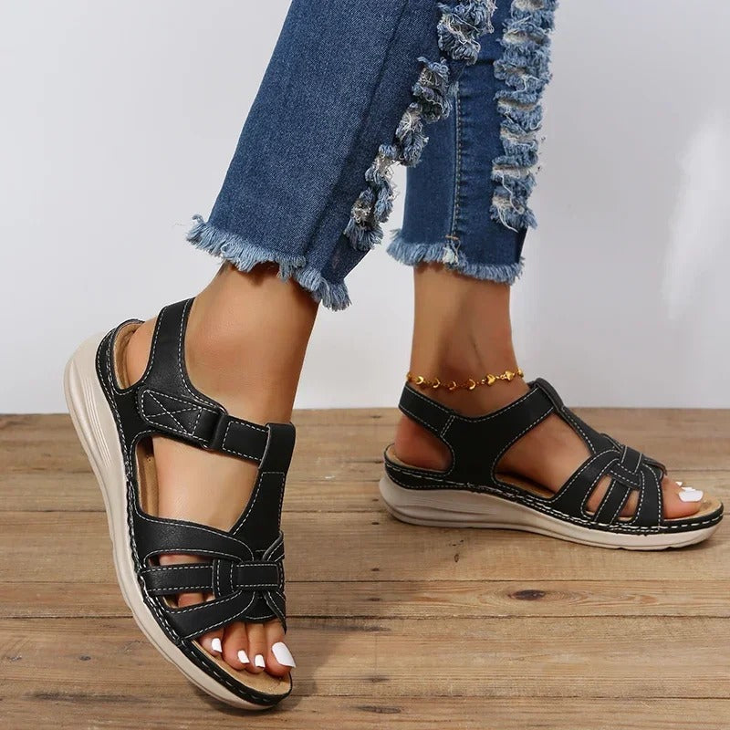 Harper & Lane Faith - Velcro Strap Sandals