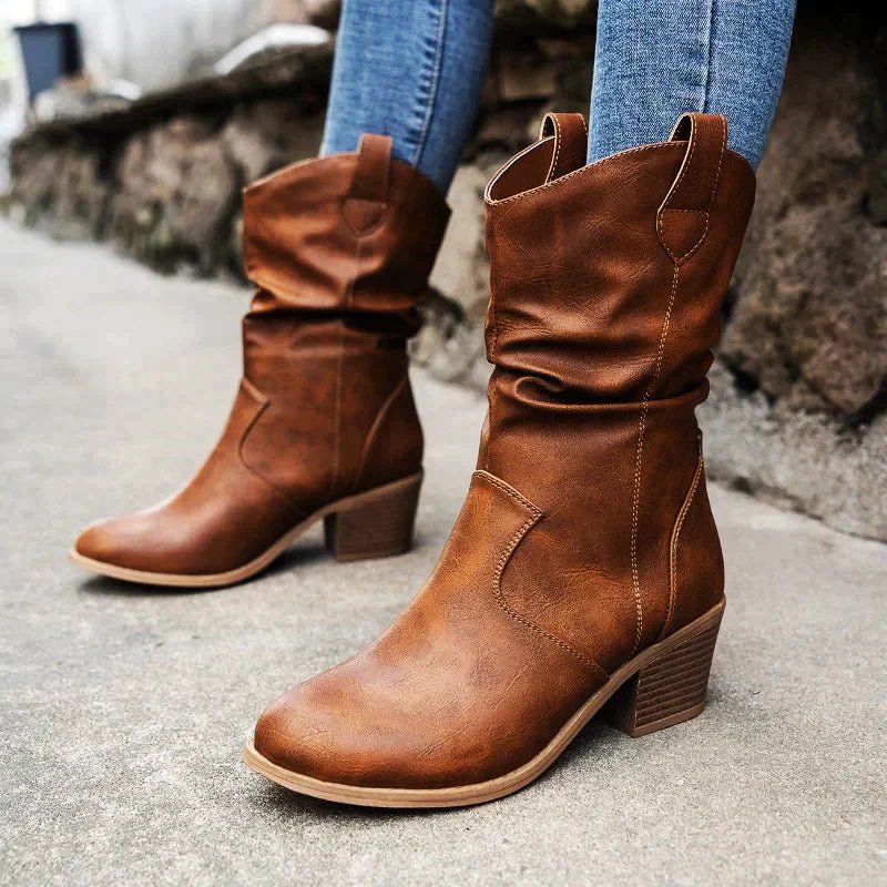 Harper & Lane Elizabeth - Western Slouch Boots