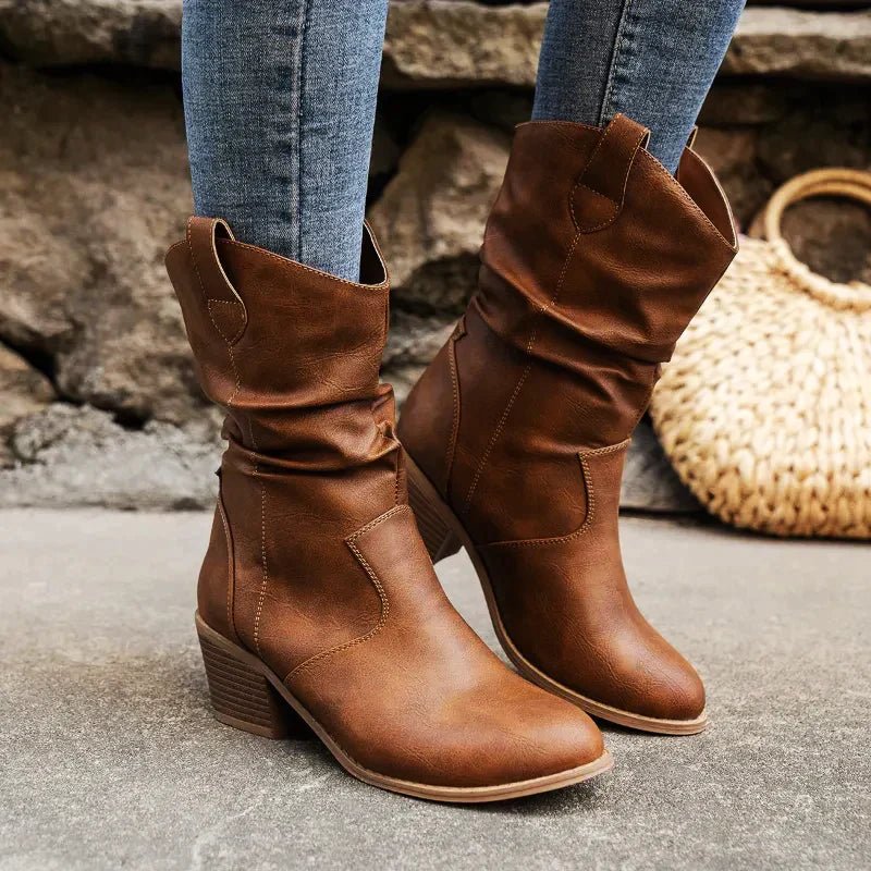 Harper & Lane Elizabeth - Western Slouch Boots