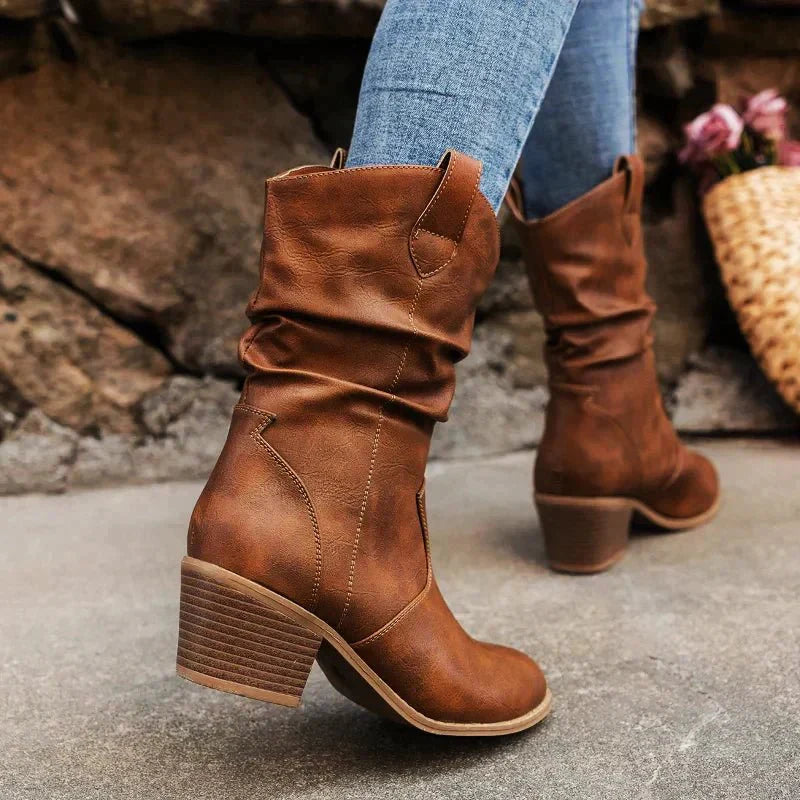 Harper & Lane Elizabeth - Western Slouch Boots